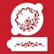 Holly Set Cake Stencils | C327 by Designer Stencils | Cake Decorating Tools | Baking Stencils for Royal Icing, Airbrush, Dusting Powder | Reusable Plastic Food Grade Stencil for Cakes | Easy to Use & Clean Cake Stencil